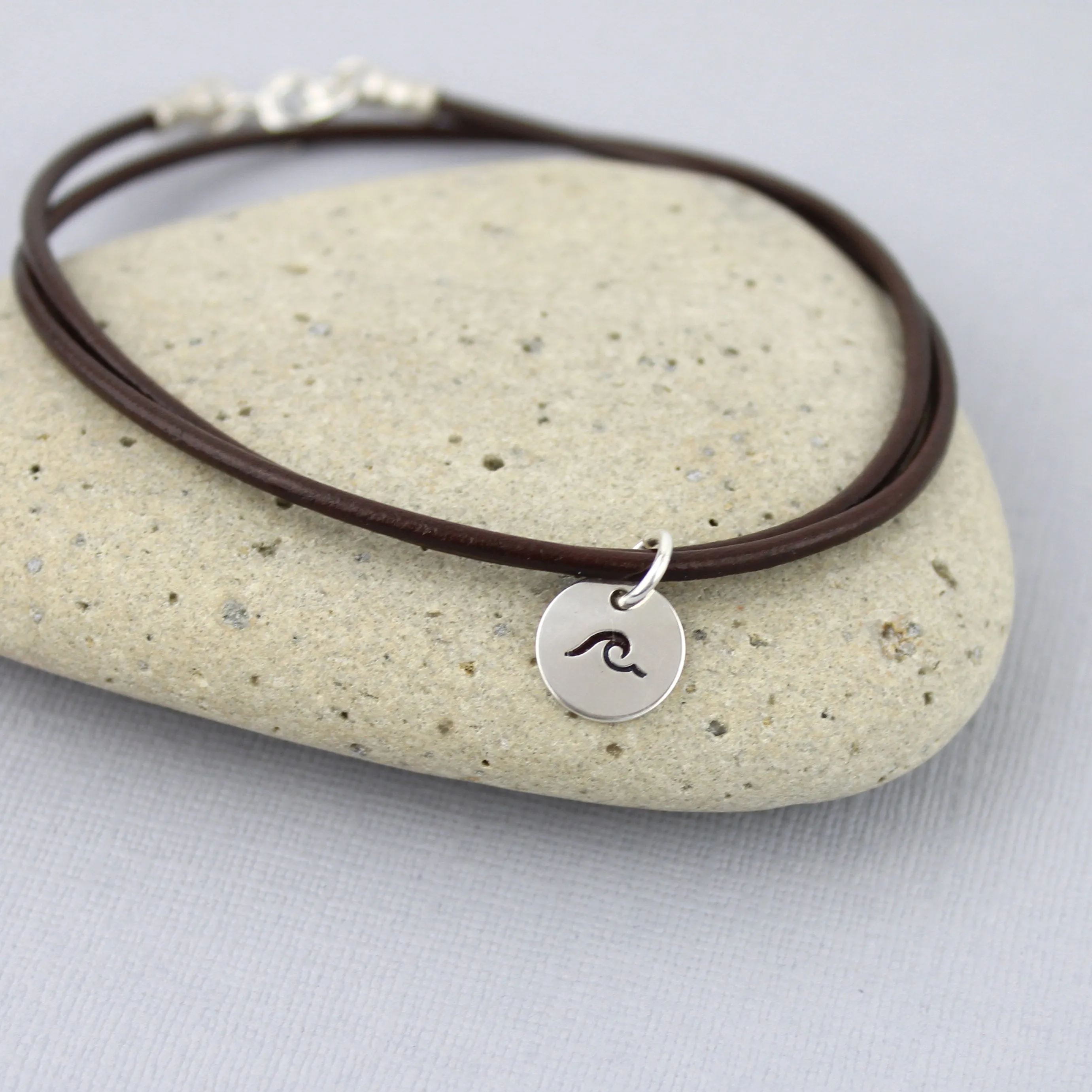 Wave Leather Bracelet