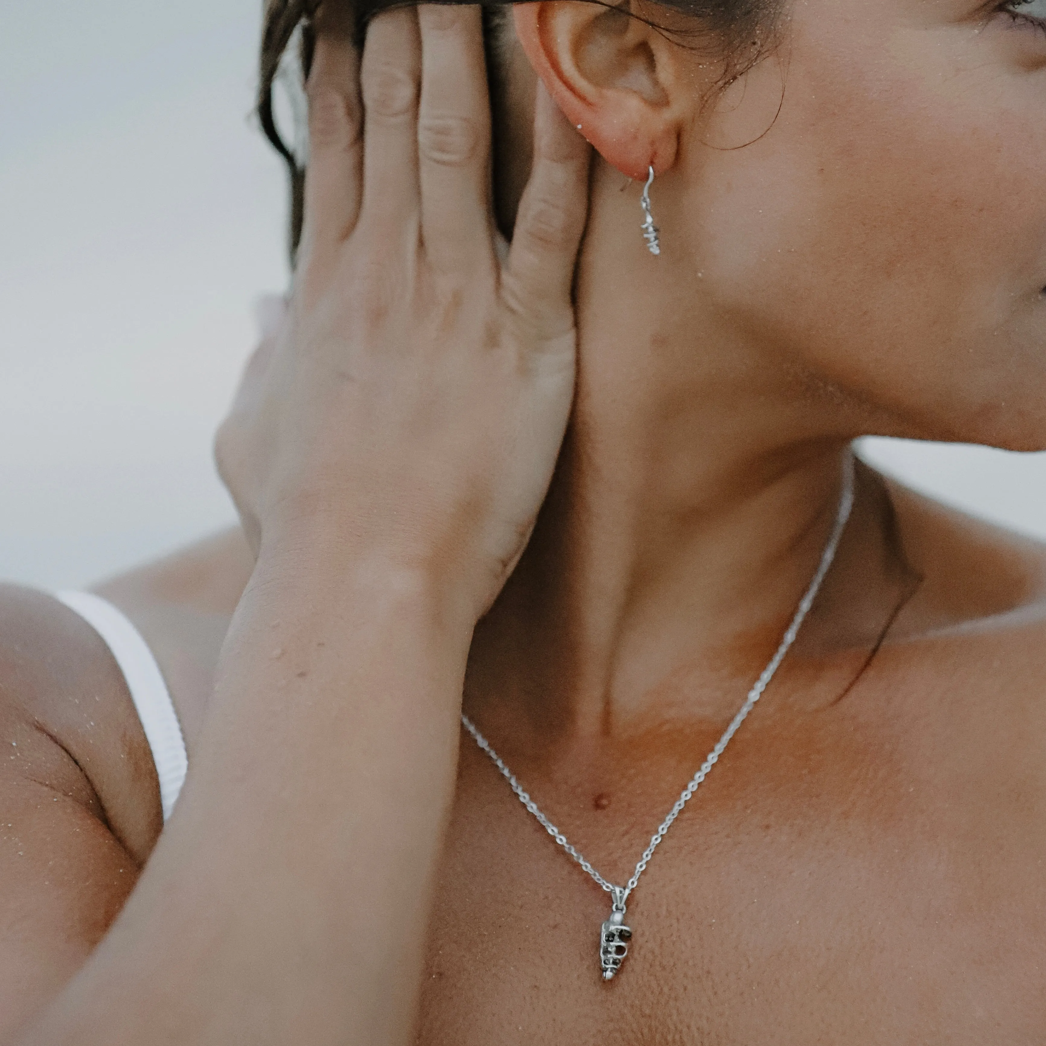 Weather Worn Shell Earrings