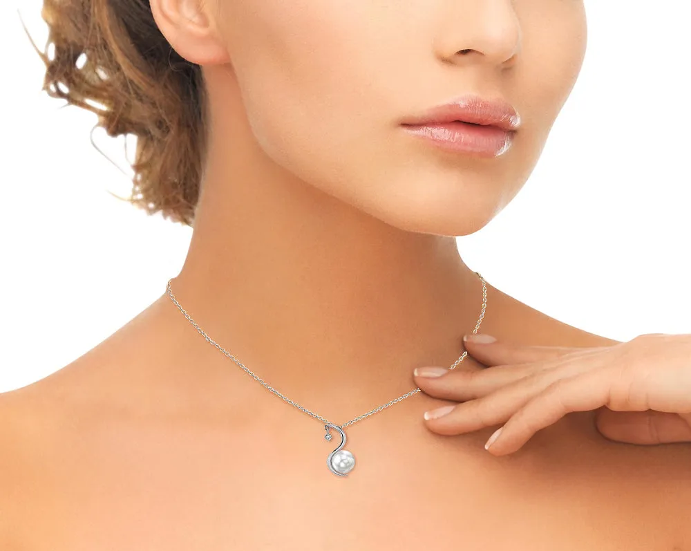 White South Sea Pearl & Diamond Nile Pendant